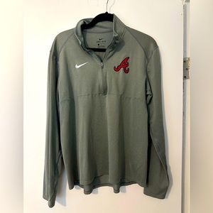 Men's Atlanta Braves Nike Lightweight Performance Half-Zip Top